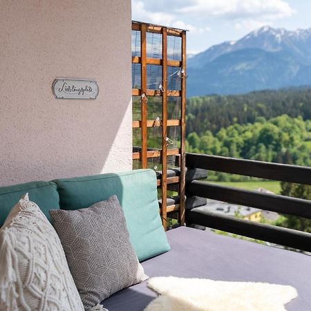 -Panorama-Bergblick- Dampfbad-Dusche Und Aussenbett Flims Exterior foto